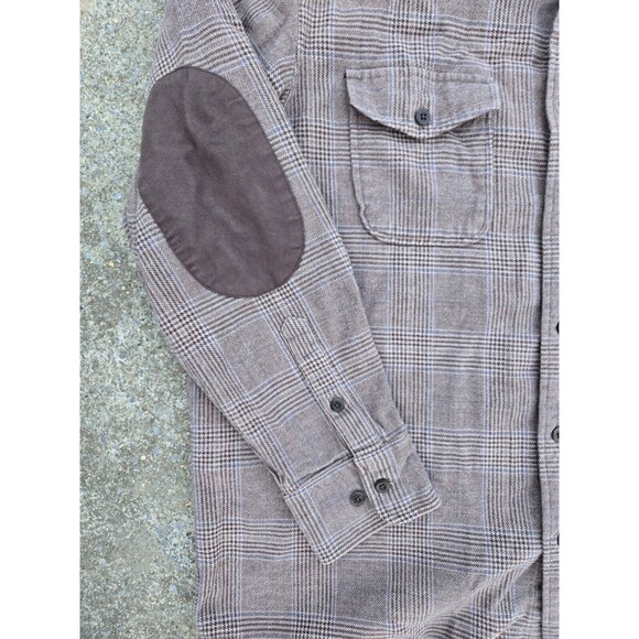 Eddie Bauer Heavy Flannel Plaid Button Up Shirt - Picture 6 of 11